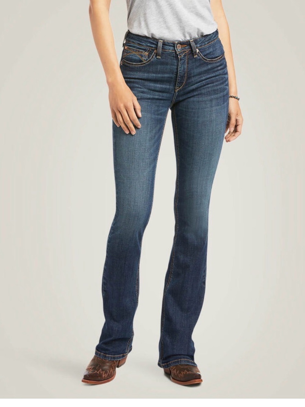 Ariat R.E.A.L. High Rise Fernanda Boot Cut Jean Size 27L NWT - Picture 2 of 7